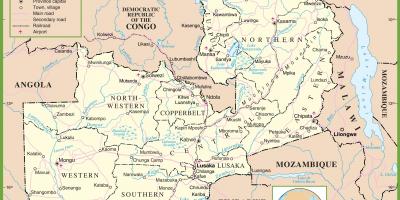 地図の政治ザンビア